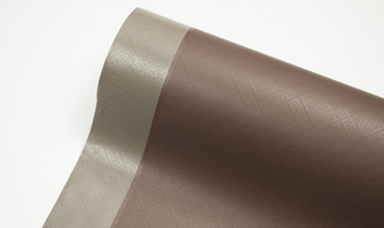 pvc membrane foil leather brown