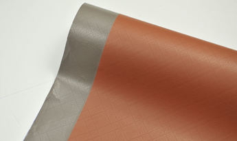 pvc membrane foil leather orange